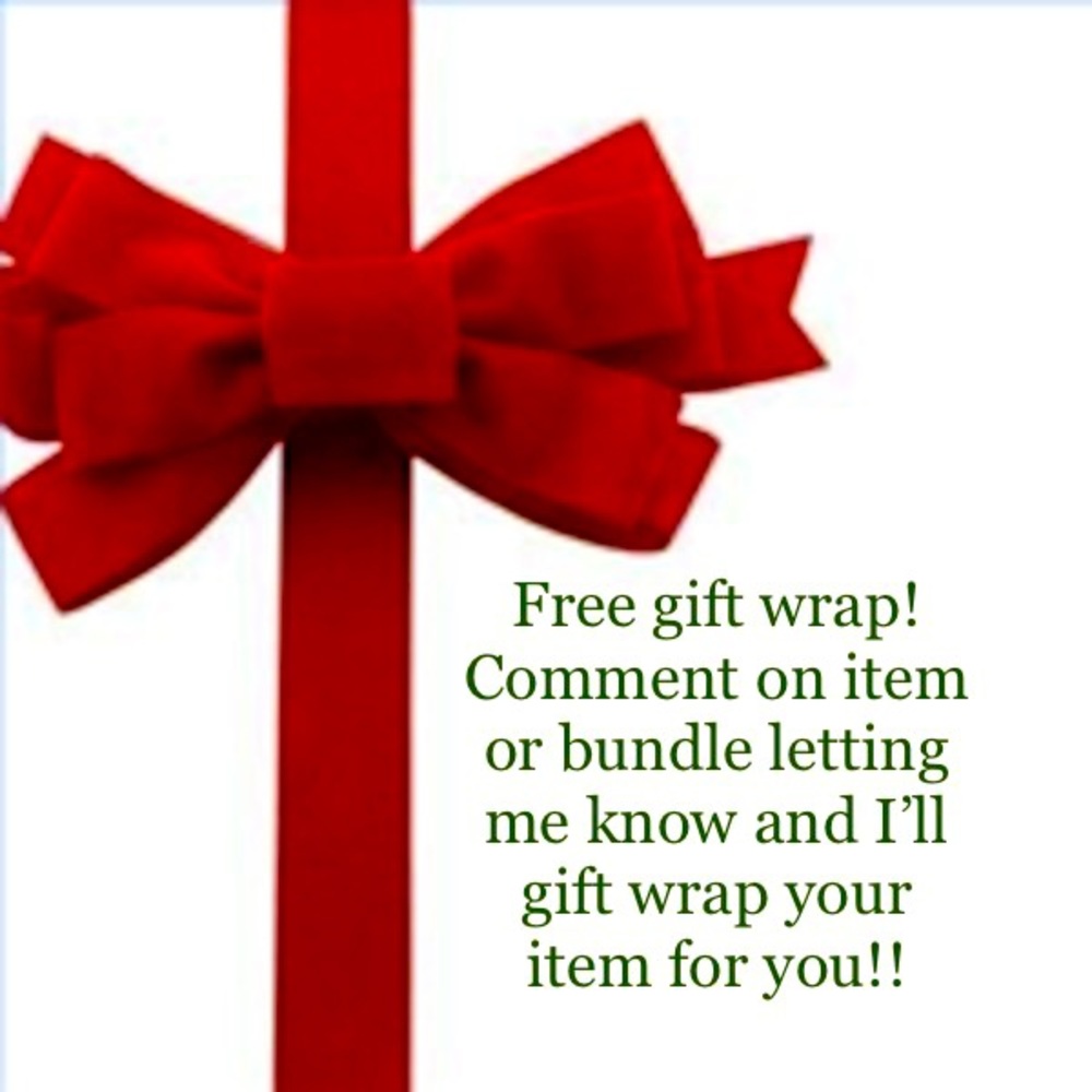 Free holiday gift wrap for any item in my closet. 🎁